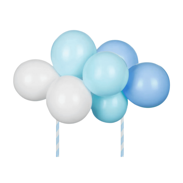 Topper globos azules- Partydeco