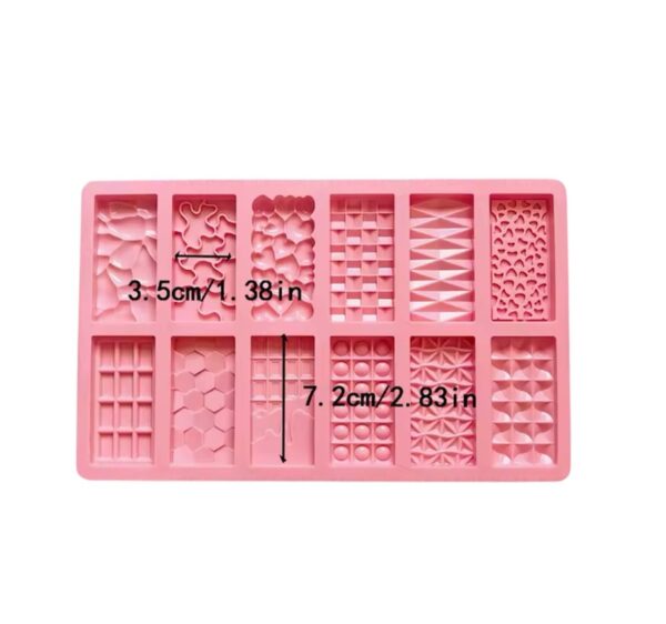 Molde silicona tabletas con textura