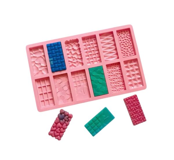 Molde silicona tabletas con textura