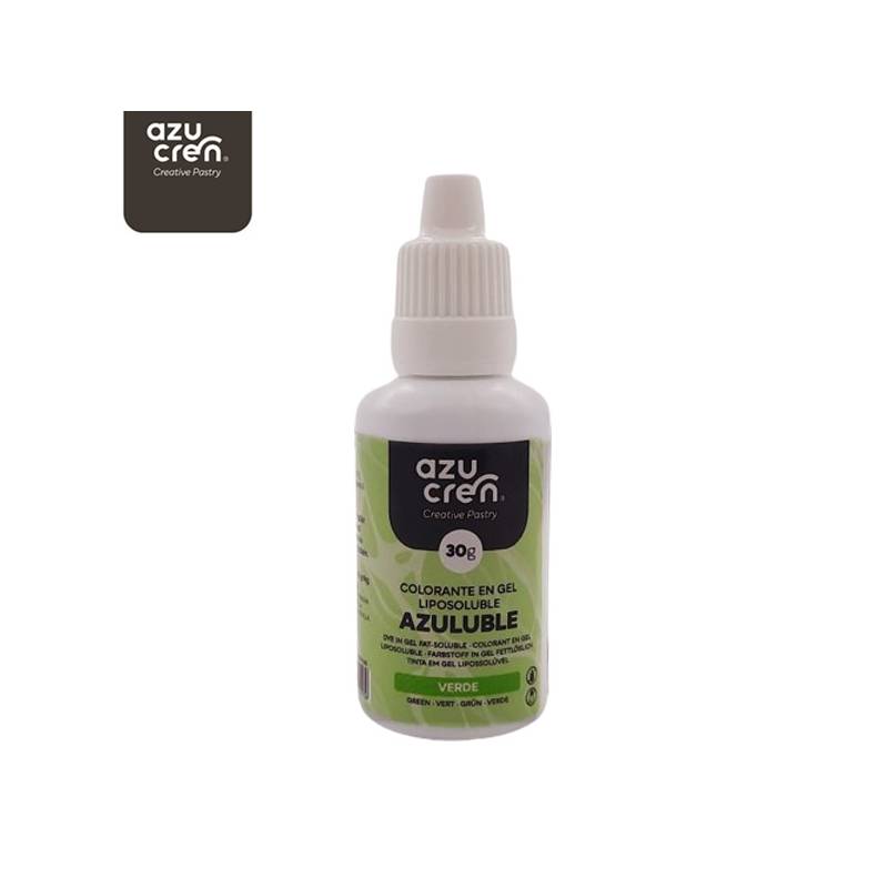 Colorante en gel verde Liposoluble 30ml – Azucren